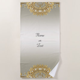 Toalla Gold Ornate Beach