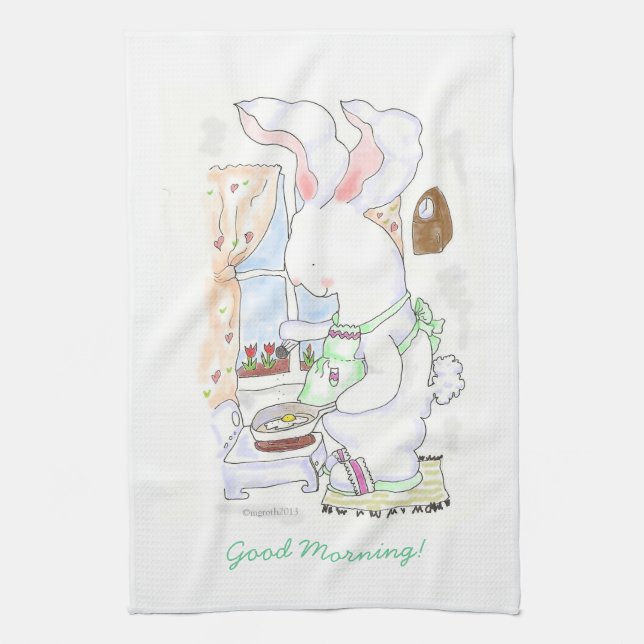 Toalla Hare Cook Frying Eggs (Vertical)