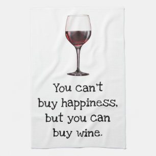 Toalla humorística divertida de cocina de vino