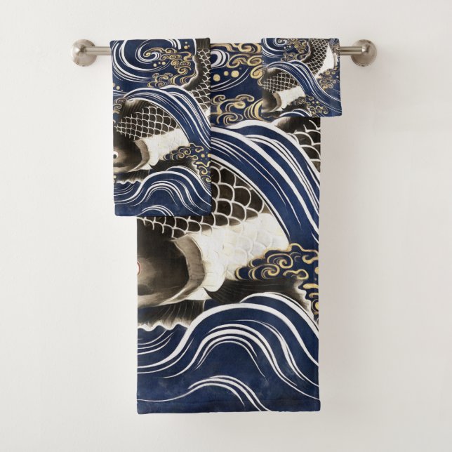 Toalla japonesa de carpas (In situ)