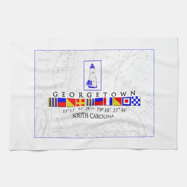 Toalla marina de la bandera de señal del SC de (Horizontal)