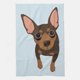 Toalla mínima del retrato del perro del Pin del