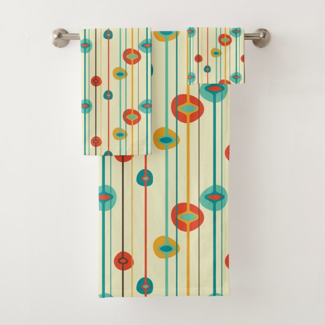 Toalla moderna de baño de mediados del siglo (In situ)