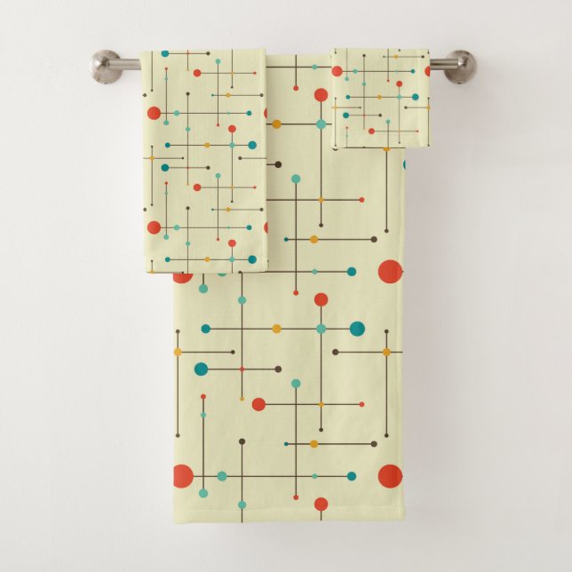 Toalla moderna de baño de mediados del siglo (In situ)