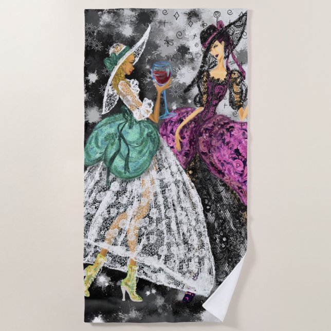 Toalla moderna de playa para mujeres (Anverso)