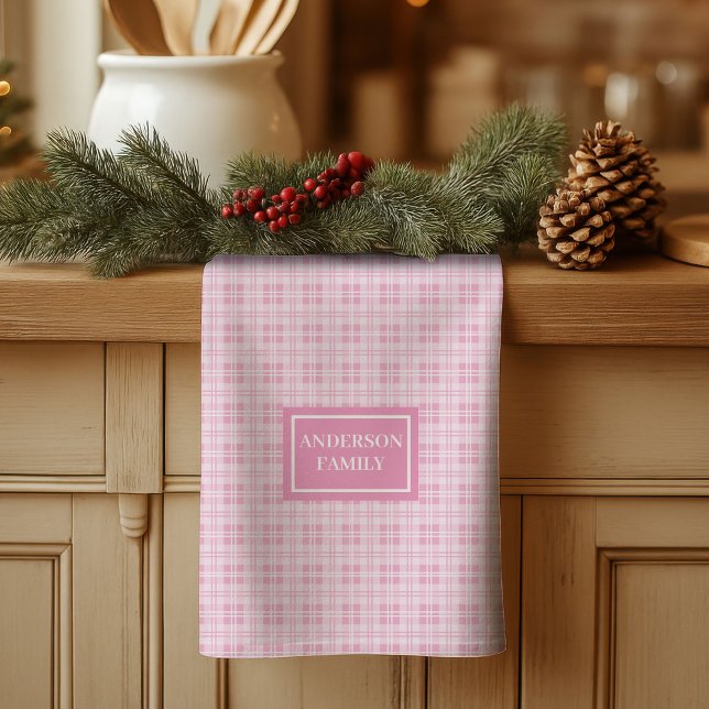 Toalla moderna personalizada chic pastel estética (Personalized Modern Towel Chic Pastel Aesthetic)