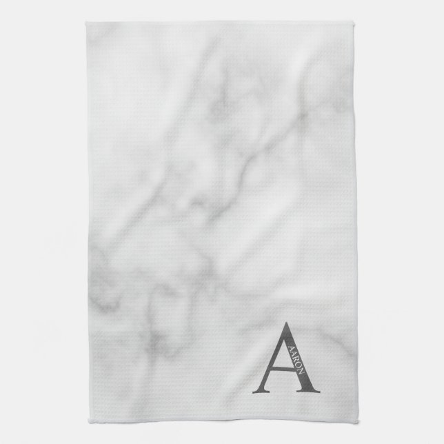 Toalla Personalizada con Monograma y Nombre (Vertical)
