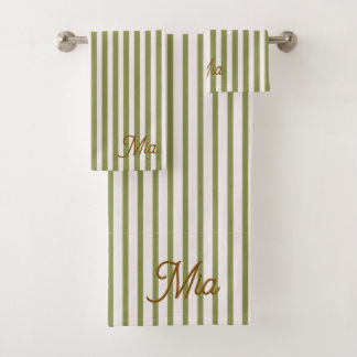Toalla Personalizada con Nombre y Rayas