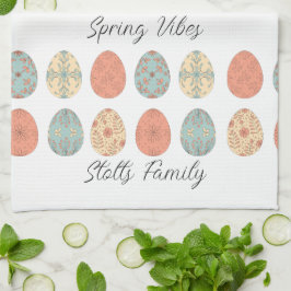 Toalla personalizada de cocina de Pascua - Pastel 