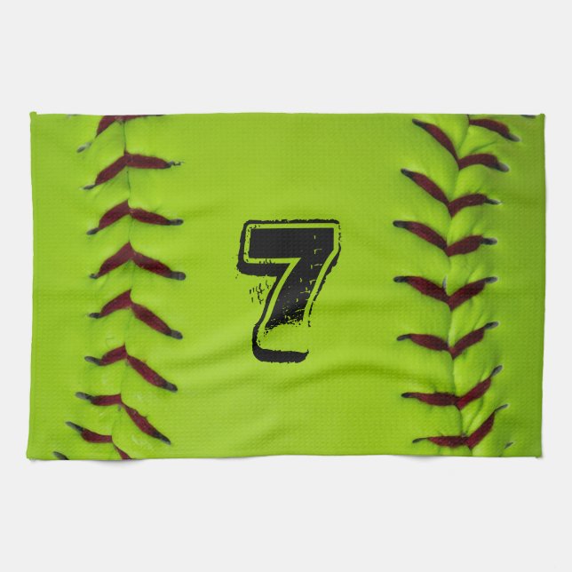 Toalla personalizada del softball (Horizontal)