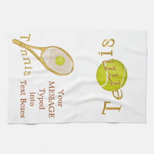 Toalla personalizada del tenis, ideas del regalo