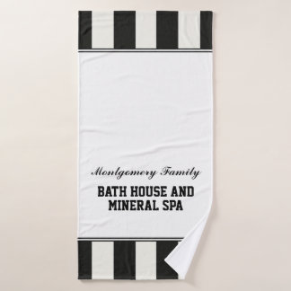 Toalla personalizada para casa de baños familiar -