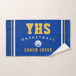 Toalla personalizada para entrenador de baloncesto