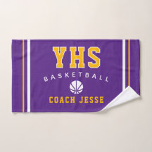 Toalla personalizada para entrenador de baloncesto