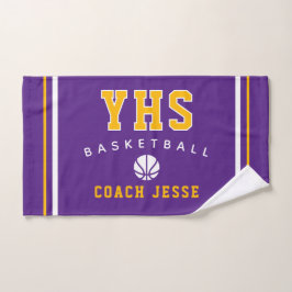Toalla personalizada para entrenador de baloncesto