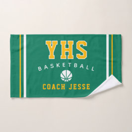 Toalla personalizada para entrenador de baloncesto