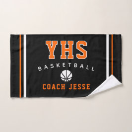 Toalla personalizada para entrenador de baloncesto