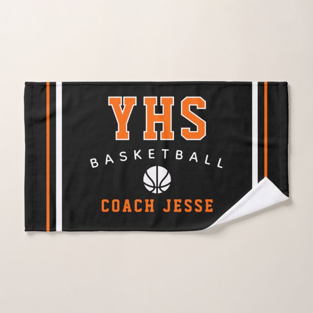 Toalla personalizada para entrenador de baloncesto (Toalla de mano)