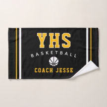 Toalla personalizada para entrenador de baloncesto