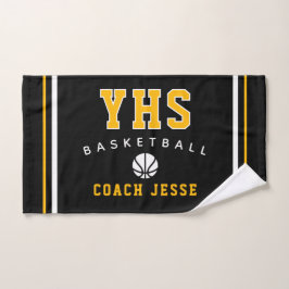 Toalla personalizada para entrenador de baloncesto