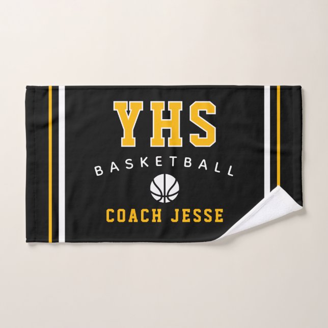 Toalla personalizada para entrenador de baloncesto (Toalla de mano)