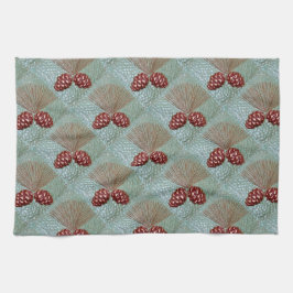 Toalla Pinecone Green y Copper Dish