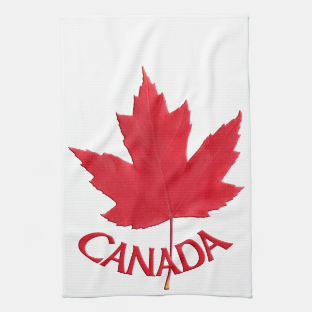 Toalla Recuerdo de Canadá Toalla de Té Hoja de Arc (Vertical)