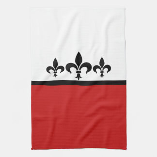 Toalla Red Swanky Fleur De Lis