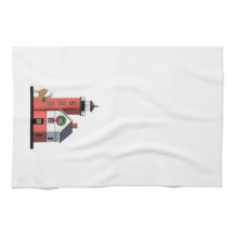 Toalla redonda del navidad del faro de la isla