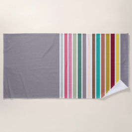 Toalla Retro Stripe Pattern Beach