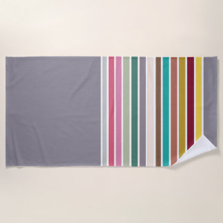 Toalla Retro Stripe Pattern Beach
