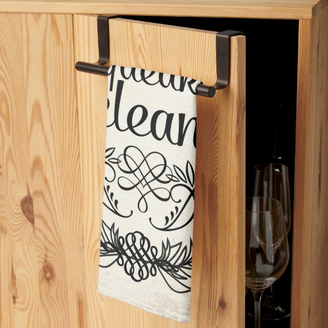 Toalla retro vintage esqueada (Pliegue de tercios)