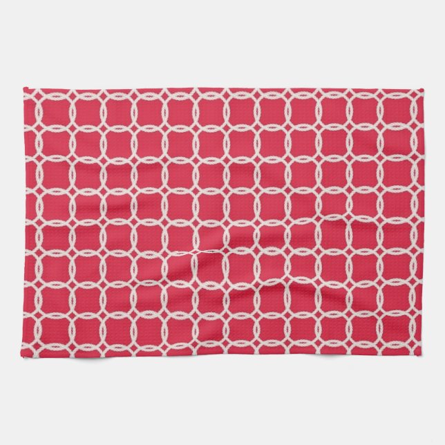 Toalla roja náutica (Horizontal)