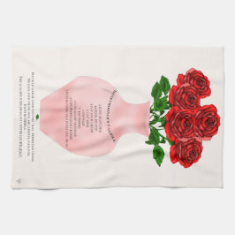 Toalla Romántica de Receta de Cazuela de Recién Ca