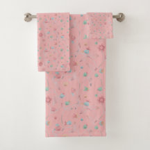 Toalla rosa Birdie