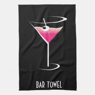 Toalla rosa Martini Vidrio