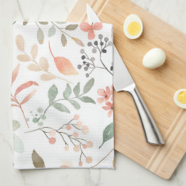 Toalla suave de cocina floral