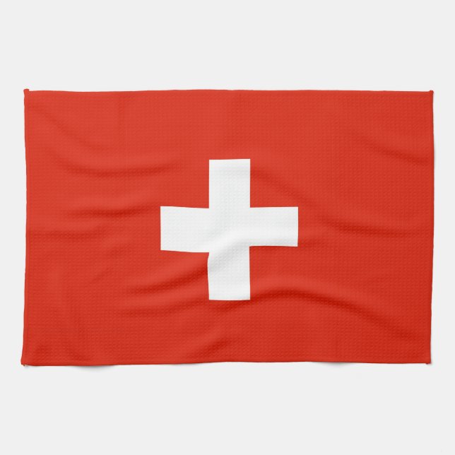 toalla suiza de la bandera de país de Suiza (Horizontal)