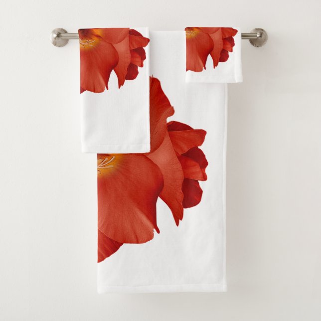 Toalla Sword Lily Rojo Amarillo (In situ)