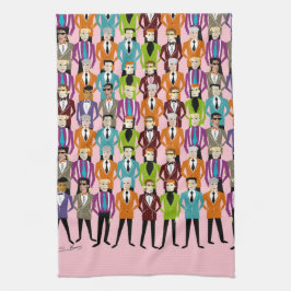 Toalla T Retro Suits - rosa