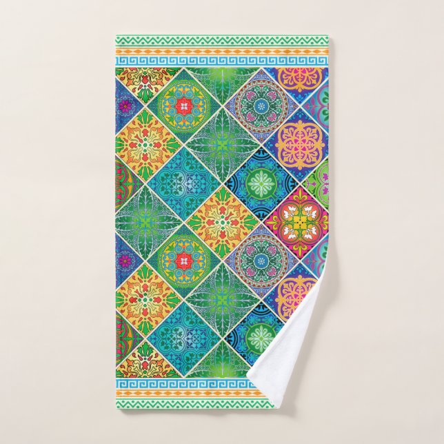 Toalla Talavera Pattern-2 (Toalla de mano)