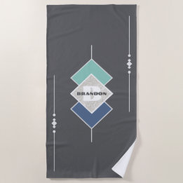 Toalla Taupe Elegante Personalizada
