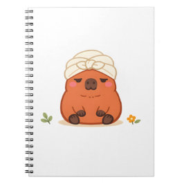 Toalla Turbante para Cuaderno de Capybara Lindo Dí