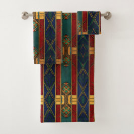 Toalla única de patrón afrocéntrico