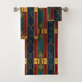 Toalla única de patrón afrocéntrico