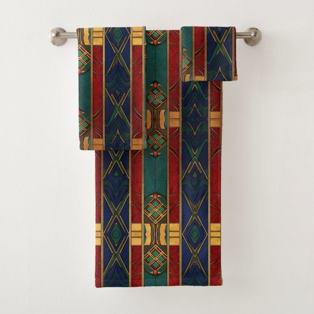 Toalla única de patrón afrocéntrico (In situ)