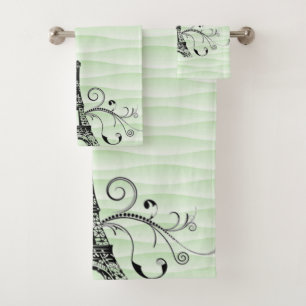Toalla verde Eiffel Toalla Flourier Set