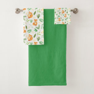 Toalla verde suave de Fox verde