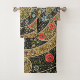 Toalla vintage de diseño antiguo-1