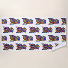 Toalla Westie Love Beach